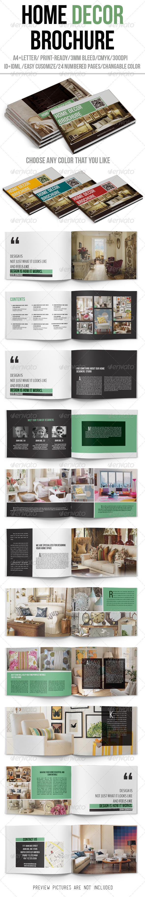 Home Decor Brochure by crew55design GraphicRiver